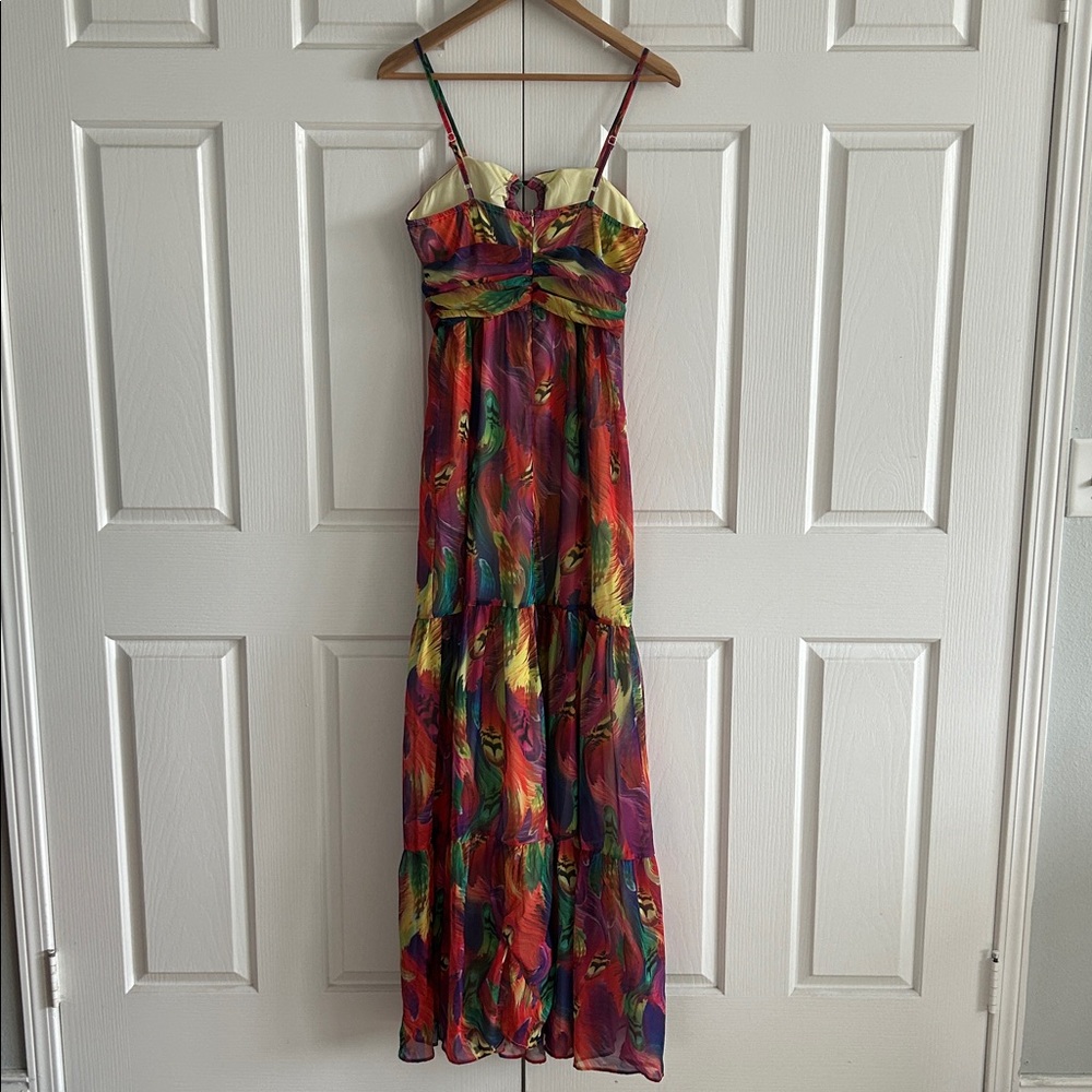 LORAGAL NWT Super Sexy Keyhole Multicolor Strap Maxi Dress **Size S** 🔥🔥 - Picture 2 of 7